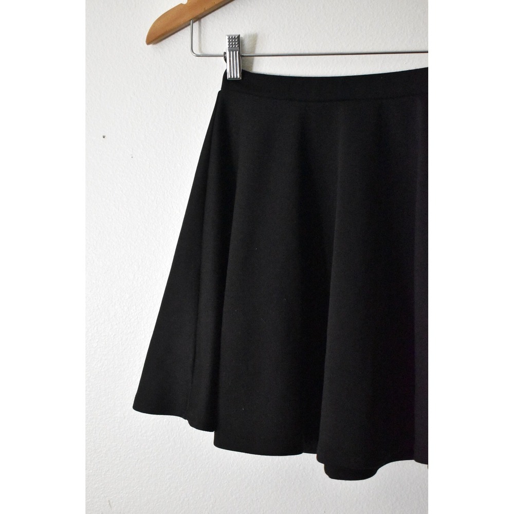 Made By Johnny Skater Skirt Women Medium Black Modern High Waist Mini Flared - Picture 4 of 7